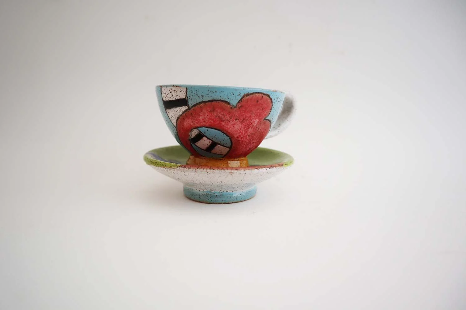 Abstract Espresso Cup Set