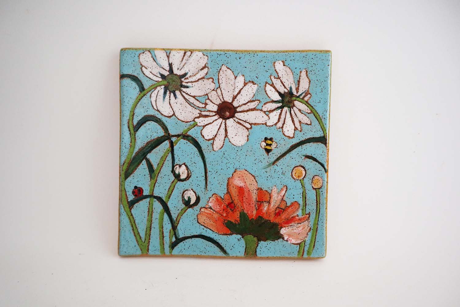 Flowers and Pigment (tiffany blue)