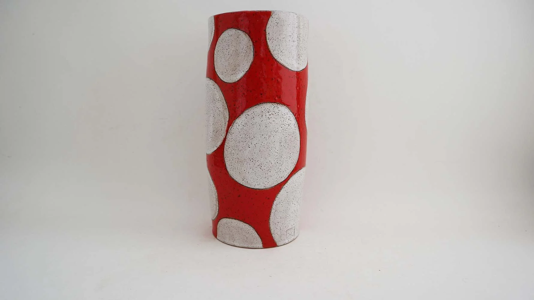 Orbit Cylinder Vase (red)