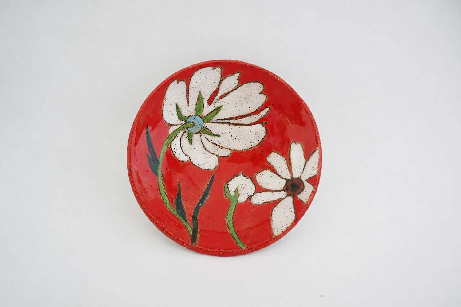 Flowers and Pigment Salt Dish