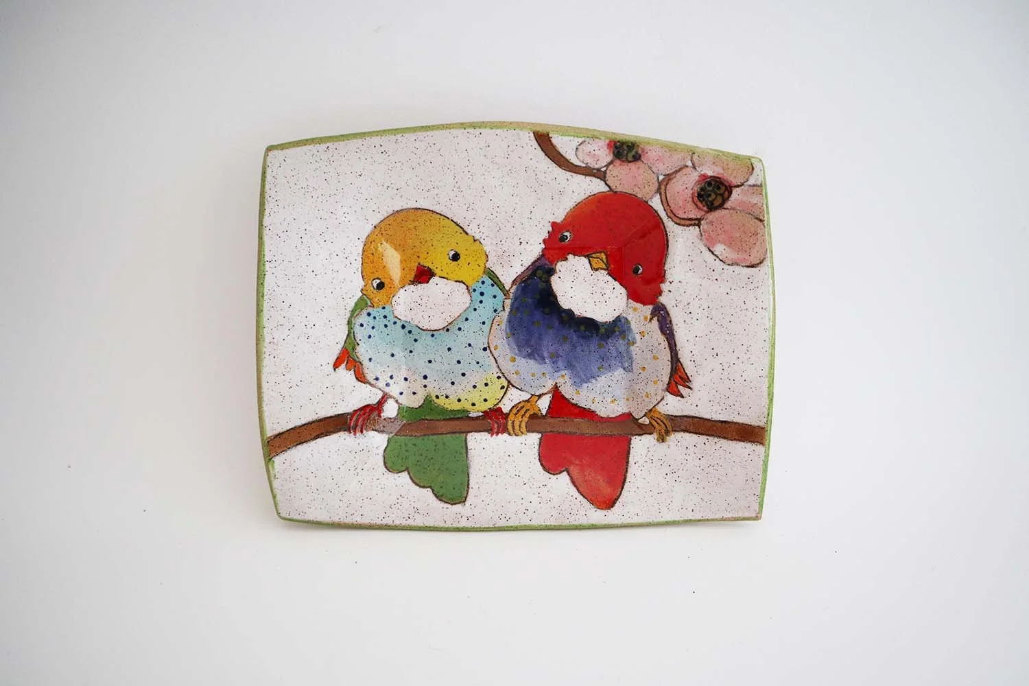 Flowers, Birds, and Berries Small Rectangle Dish