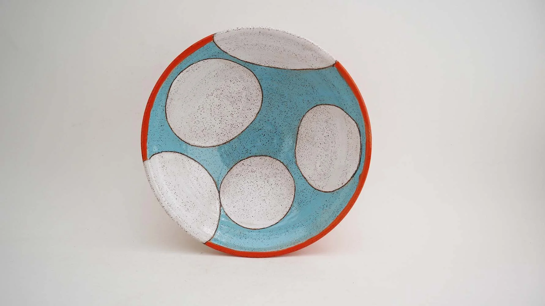 Dot Condiment Bowl (blue/orange)  - Made to Order
