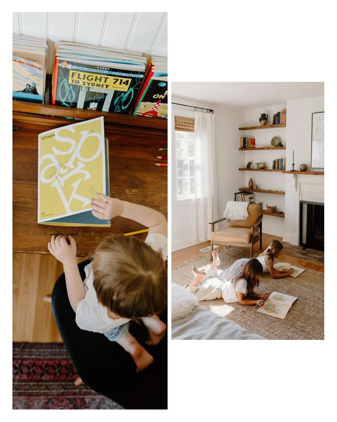 Shot for @spark.kidsmag&mdash;a beautiful monthly magazine for kids with whimsical/modern design by @markwalterdesign and many incredible guest artists/collaborators too. I love shooting this project each month! Shot with privacy for kids faces mind&