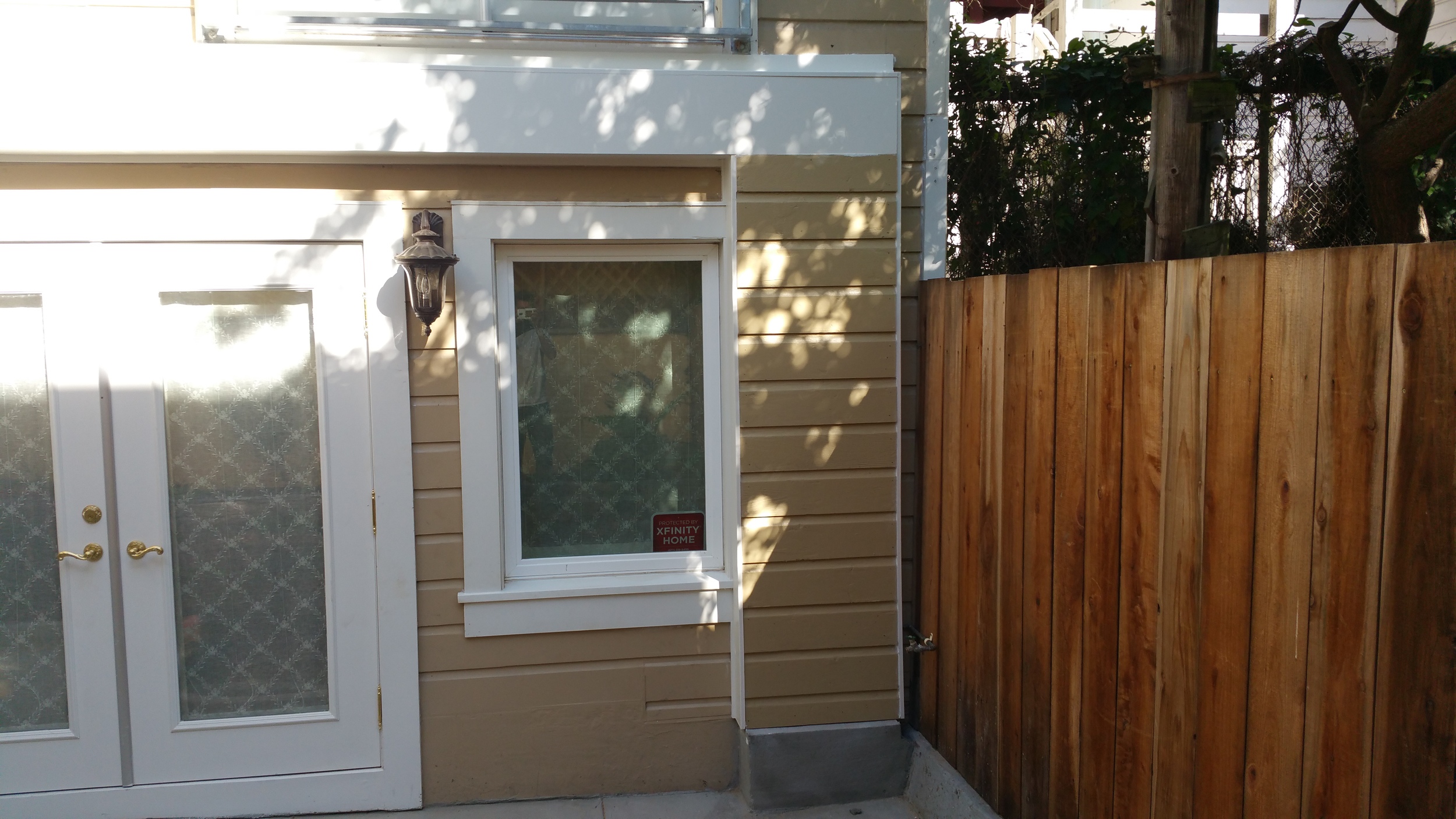 Finish work covering second exterior Simpson Strong Wall Reinforcement