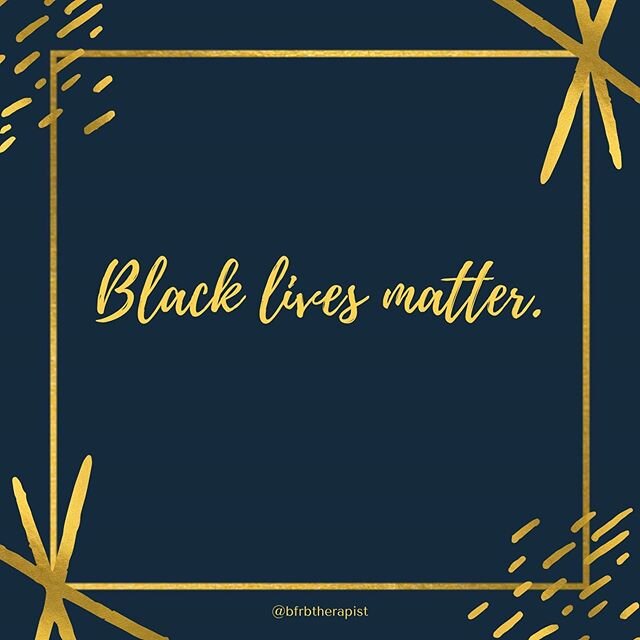 Interrupting my BFRB posts to make absolutely clear: Black Lives Matter.⁣⁣⁣
⁣⁣⁣
Therapy work IS anti-oppression work. I joined this profession because I am committed to helping people achieve liberation - internally or externally. In therapy, we work