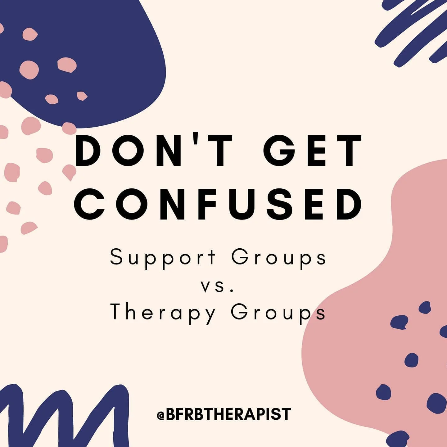 Quick one to clarify support groups from therapy groups. The key distinction is on CHANGE and not just support in therapy groups.
I commonly see support groups in the BFRB community, but perhaps have never seen another therapy group besides my own
