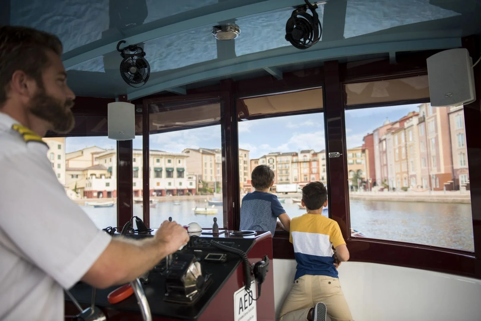 water taxi boat at Portofino Bay Hotel at Universal Orlando Resort