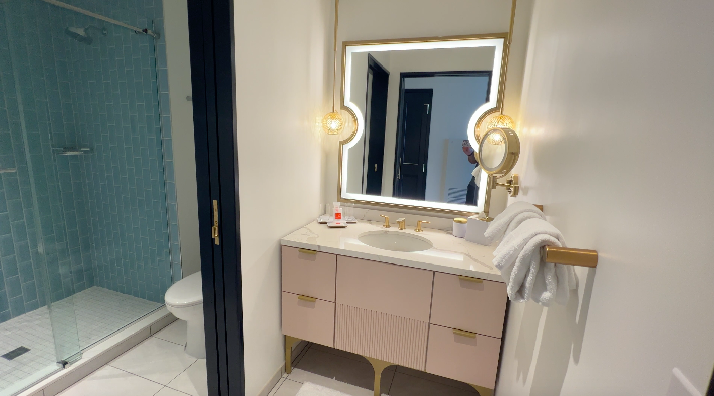 Bathroom at the helios grand hotel