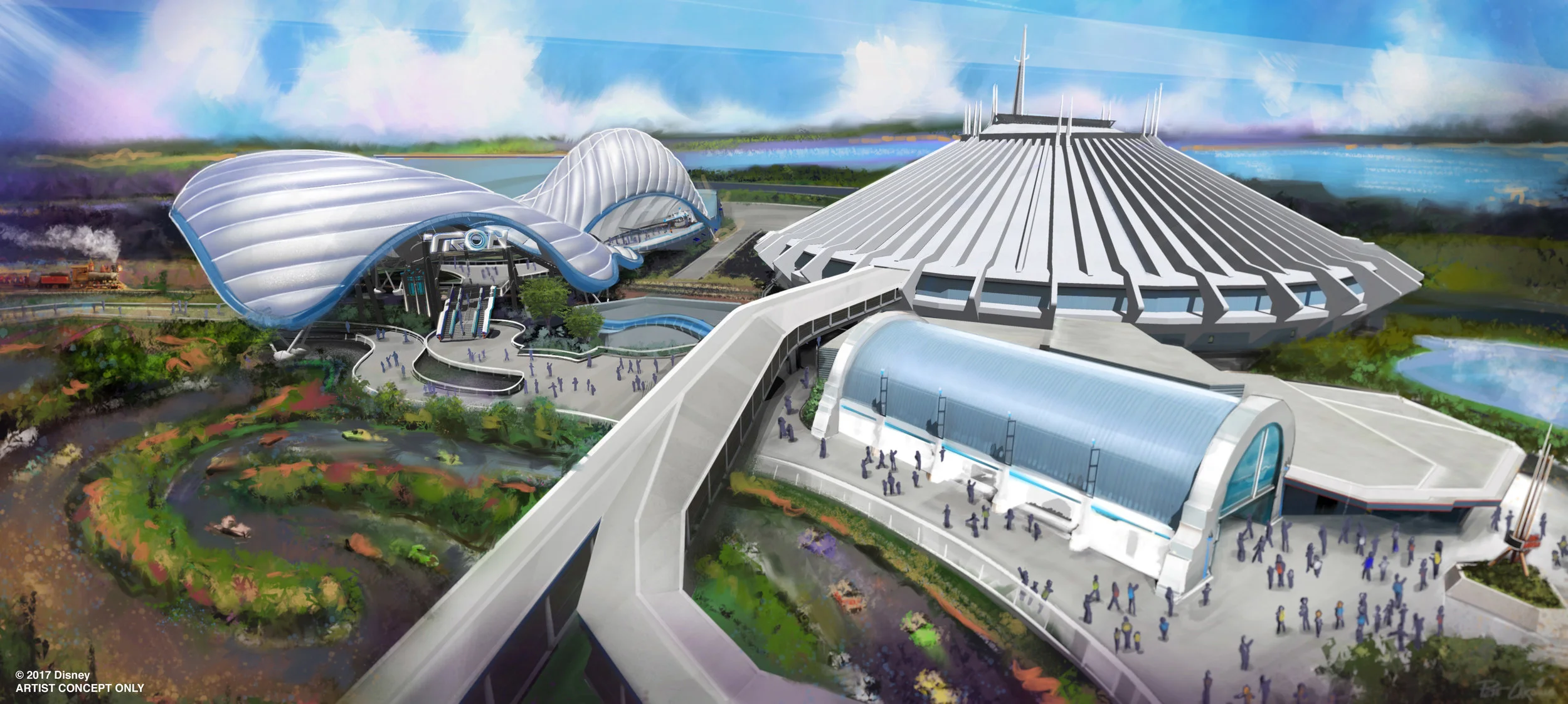 A coaster-style attraction based on Tron is in the works for Magic Kingdom Park. 