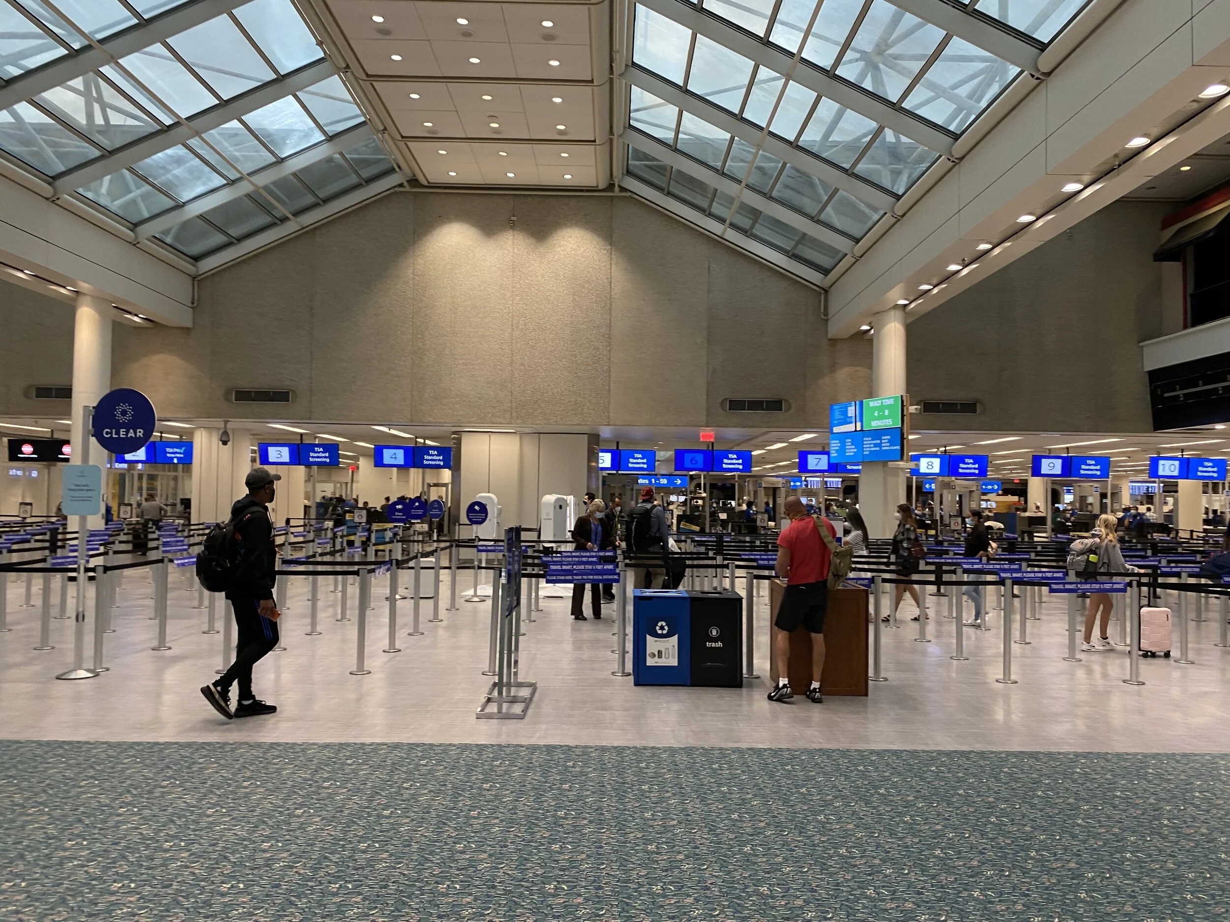 Orlando International Airport Security check