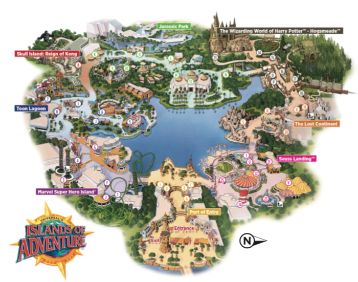 Islands of Adventure Map