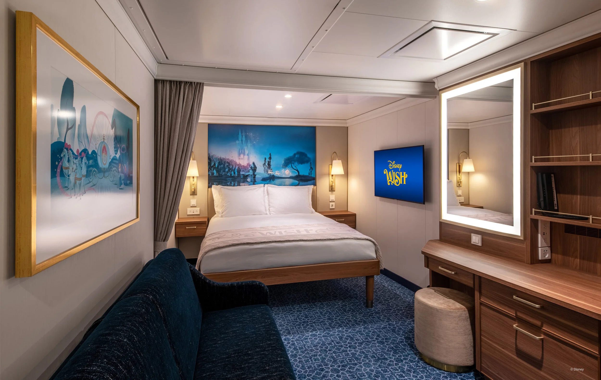 DIsney Wish - Inside Stateroom