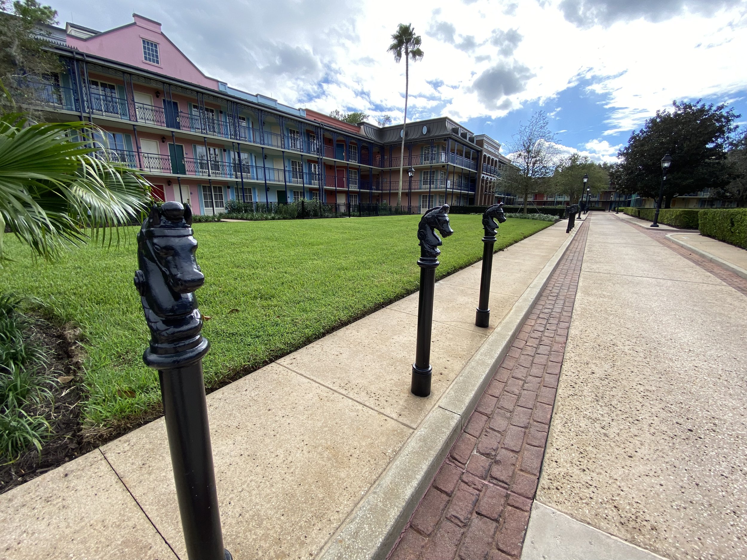  I love all the pathways around Port Orleans French Quarter. They’re designed to look like the streets in New Orleans. Even the manhole covers say “City of New Orleans” on them.  