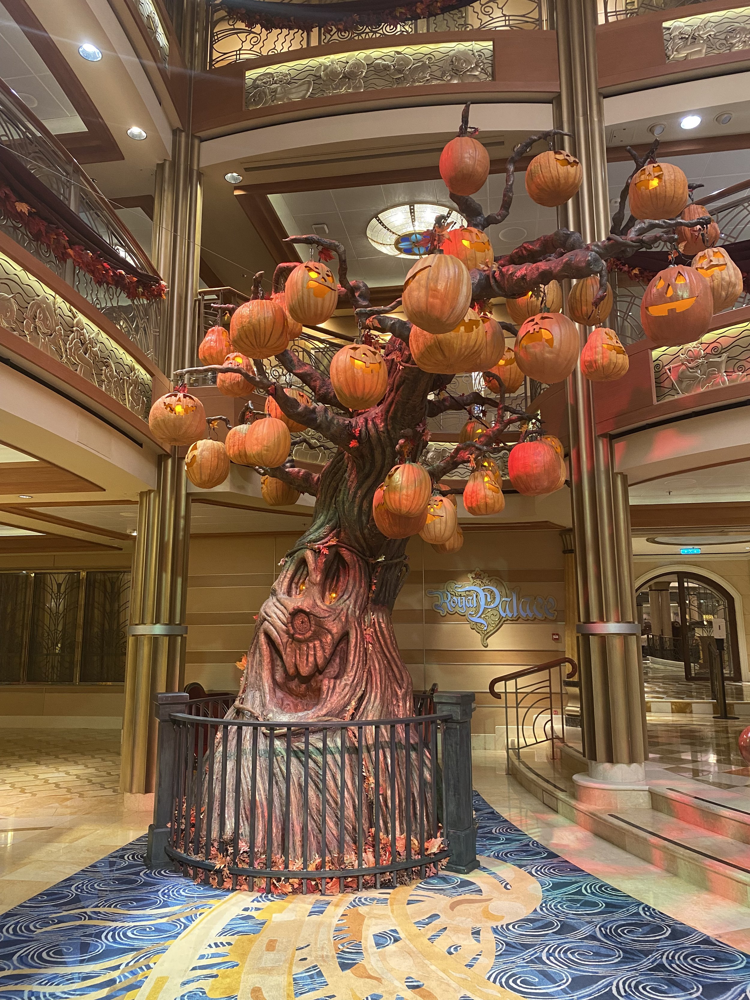  Our cruise was in October so the ship was decorated for Halloween on the High Seas. Some of the activities were scaled back to avoid large crowds from gathering.     October is a great time to cruise and cruise fares are a lot less compared to those