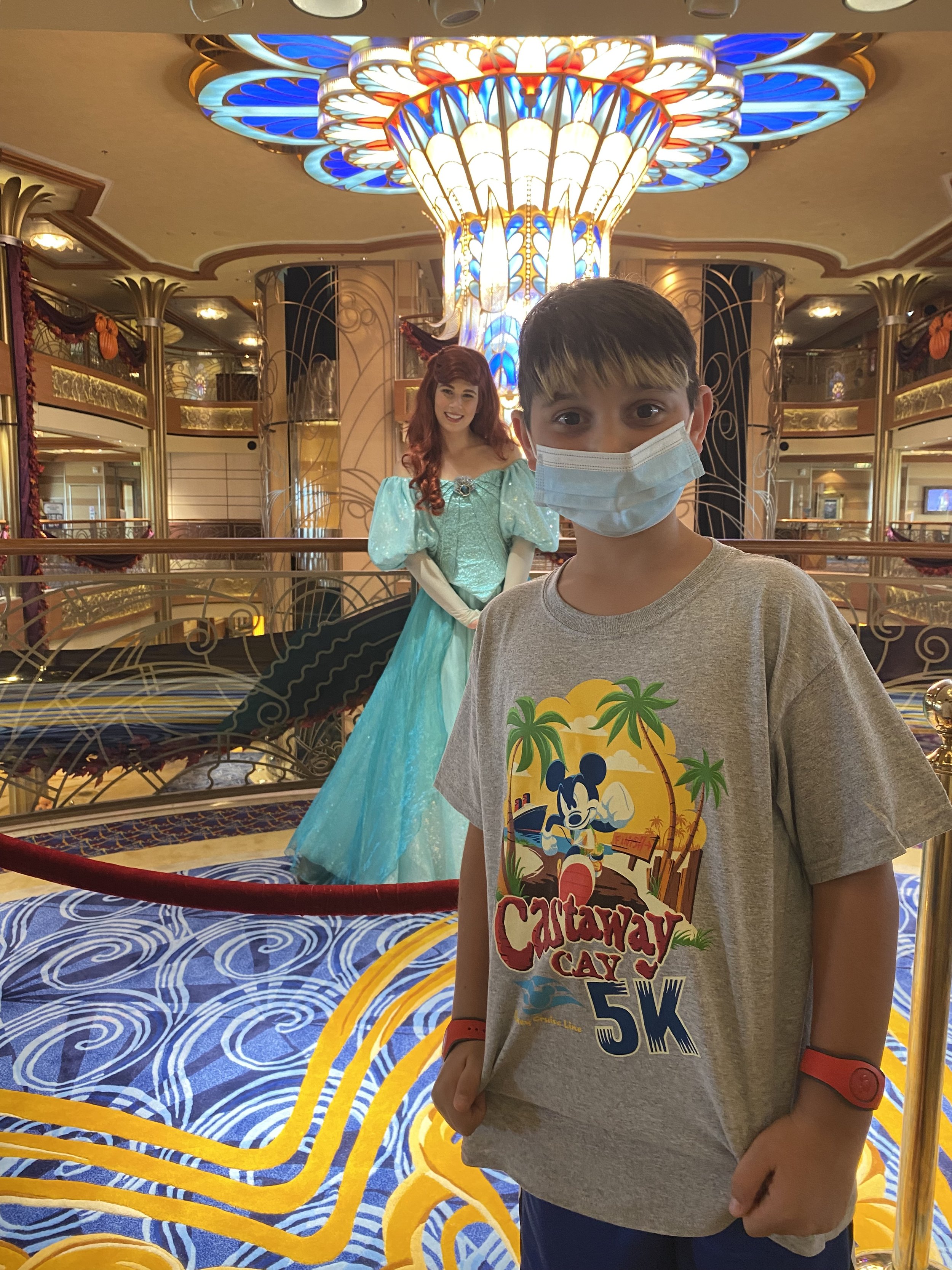  There are Disney characters and princesses throughout the ship. If you’re into meeting Disney characters, there’s no better place than a Disney Cruise. You won’t find long lines like in the theme parks and you get to spend more time with them.   Her