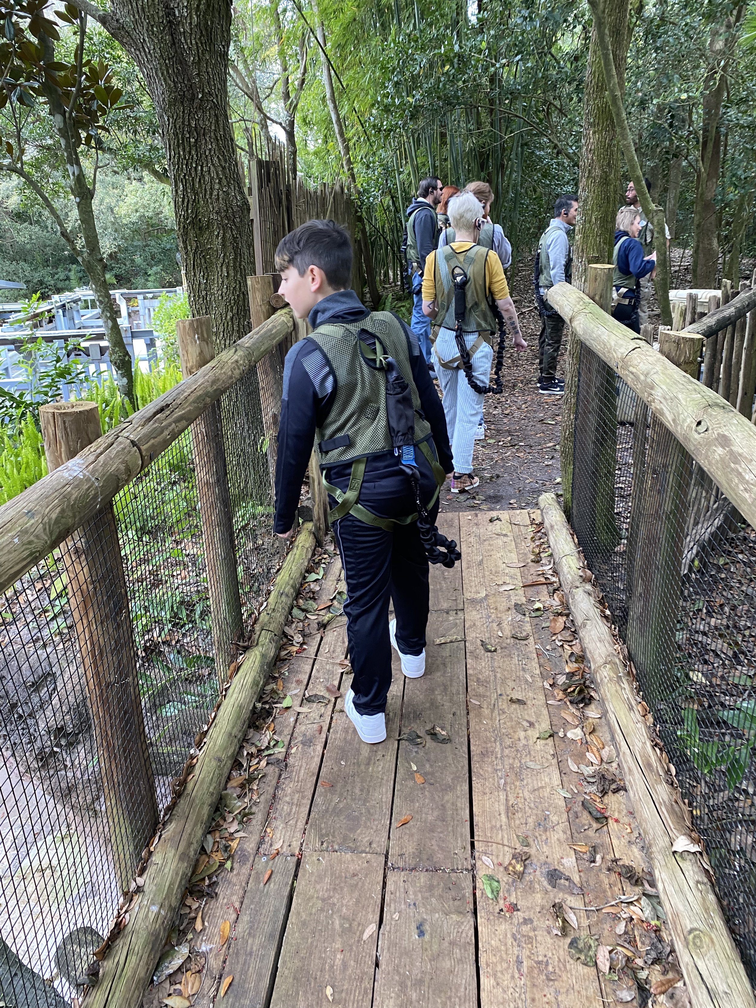  Back on the trail again. As were walking, our guides are talking to us through our headphones. They definitely keep you engaged throughout the entire tour.  