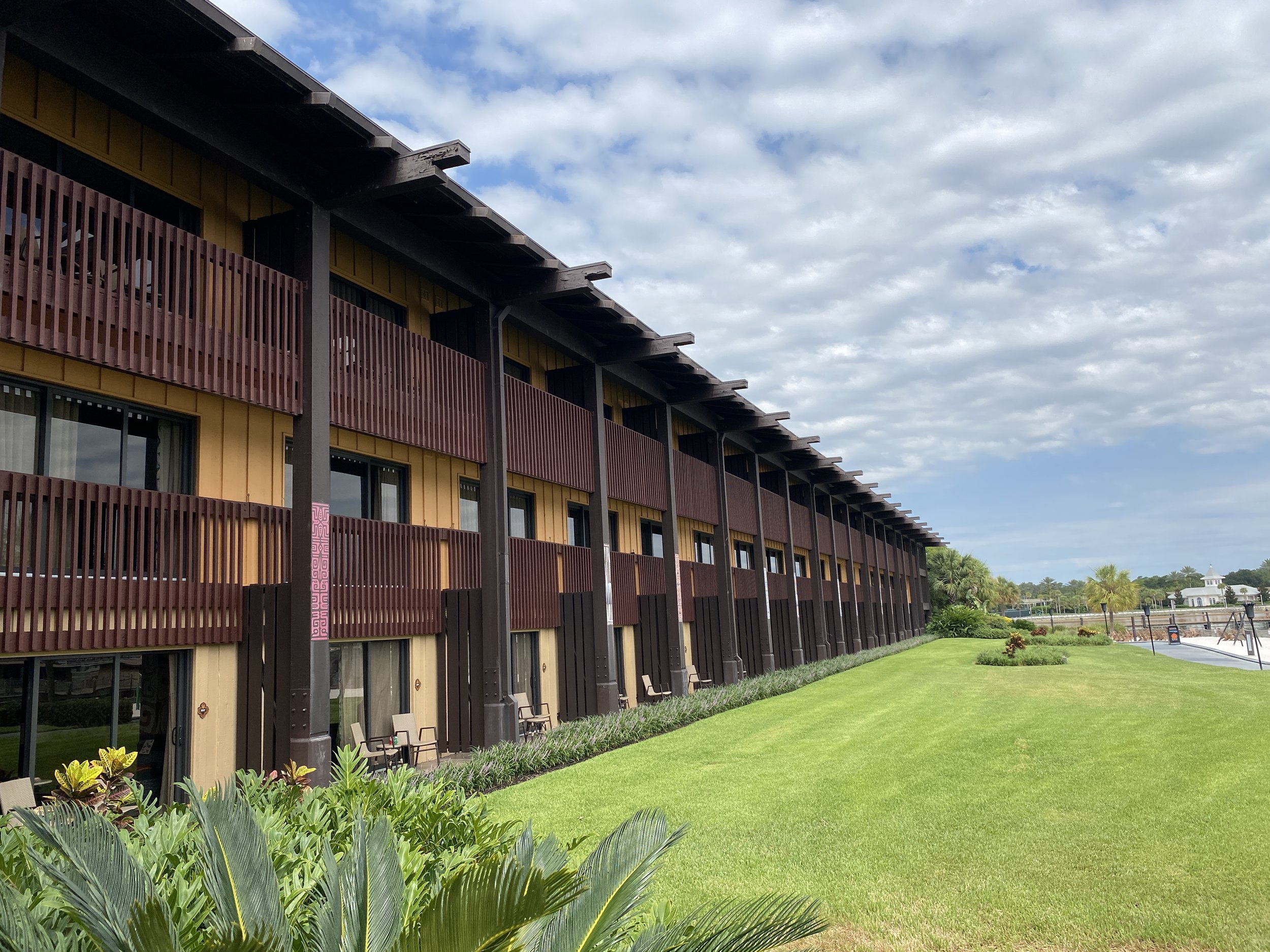  Second floor rooms without full balconies. Sliding doors open to a railing, it’s not possible to stand outside.  