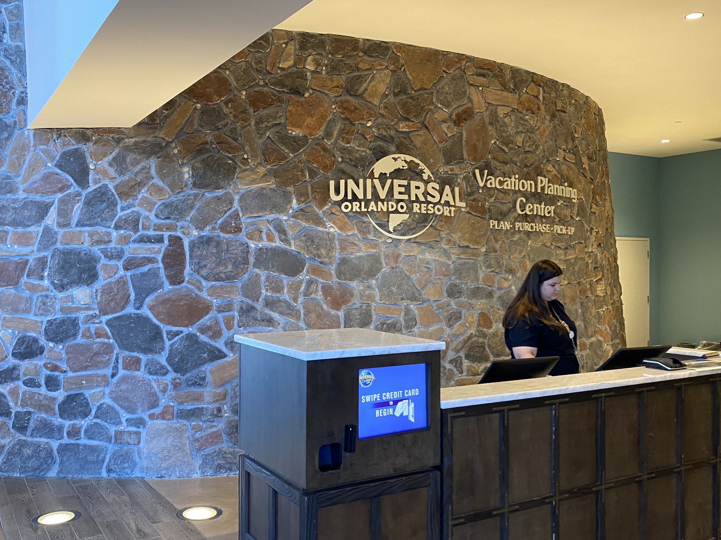  The Vacation Planning Center inside the lobby is where you’ll pick up your theme park tickets. Team Members are available to answer any last-minute questions you have.  