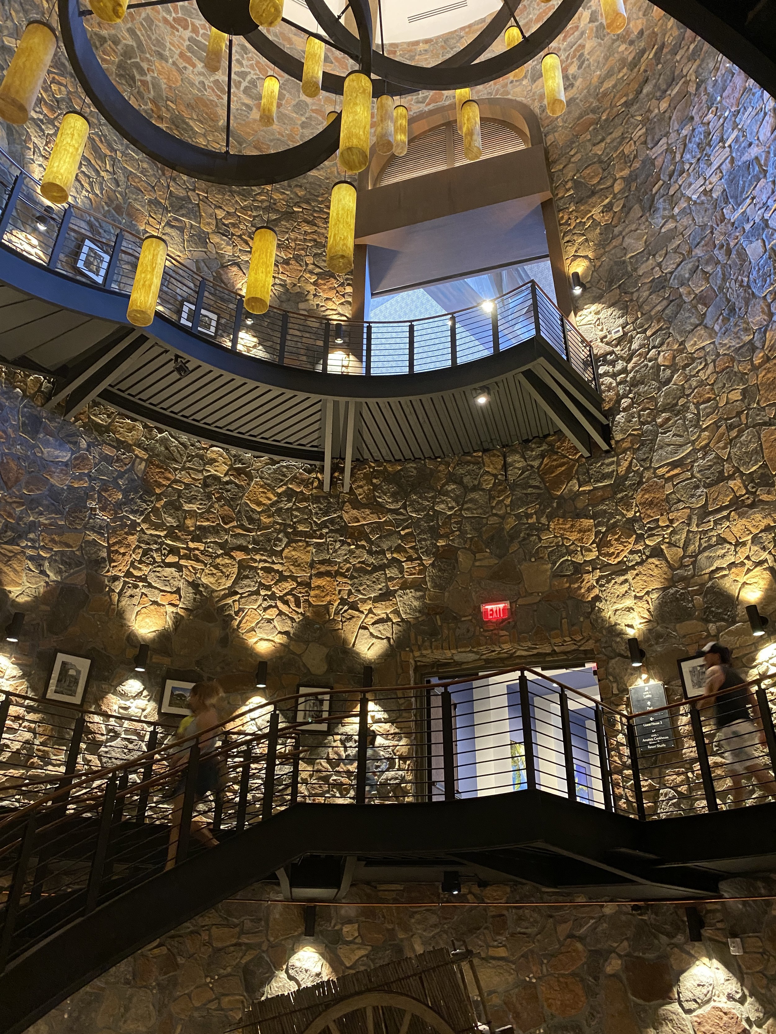  Even though this staircase ties in with the Caribbean theme of the hotel, to me it feels like it belongs in a Harry Potter movie.   