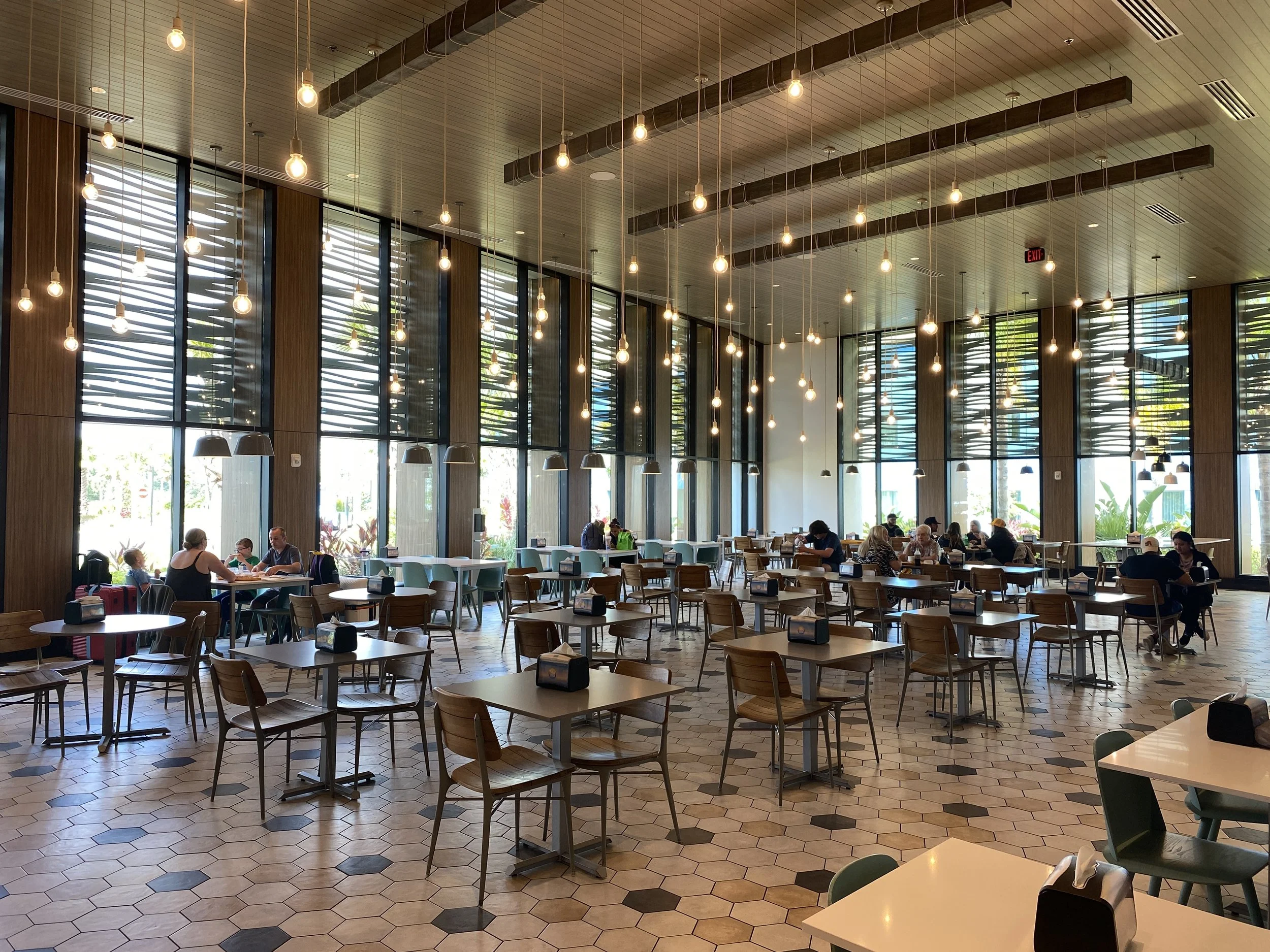 Plenty of seating for Pier 8 Market 