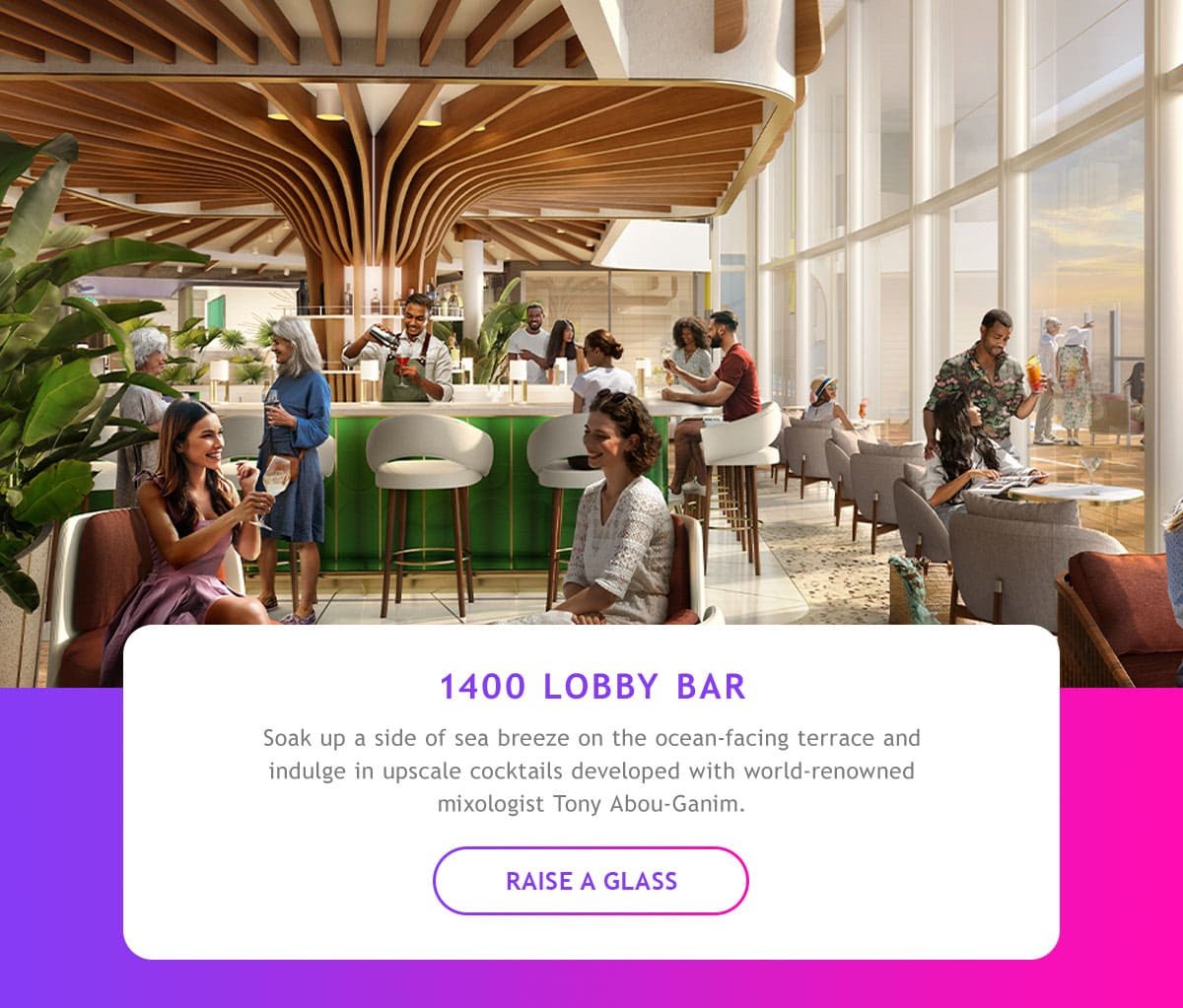  1400 Lobby Bar on Icon of the Seas 