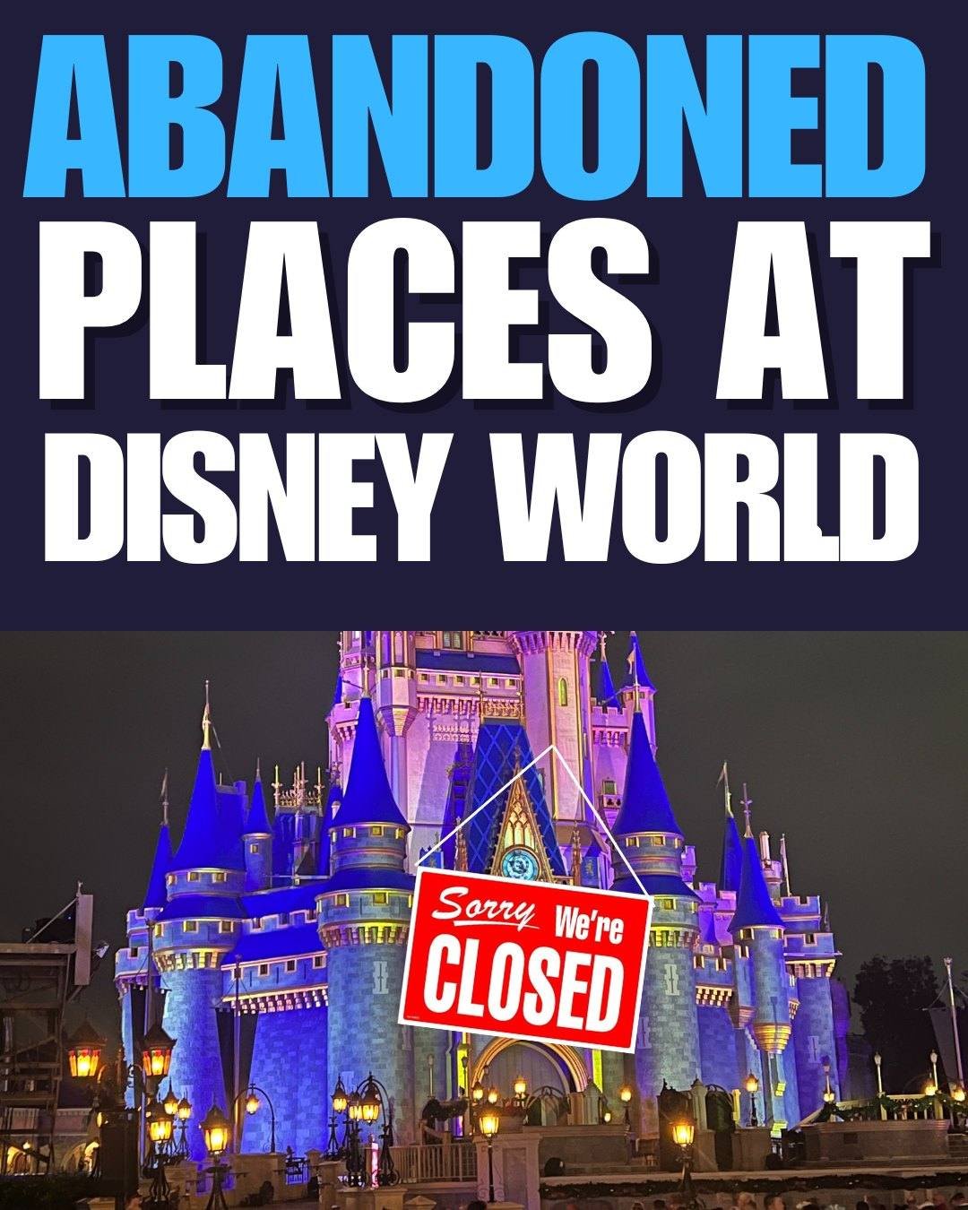 My latest video on YouTube:  Closed and Abandoned Places at Disney World. Check it out. (Link in my Bio above. ⬆️) #disneyworld #disneyparks #abandoned #explore #orlando #orlandoparksguy