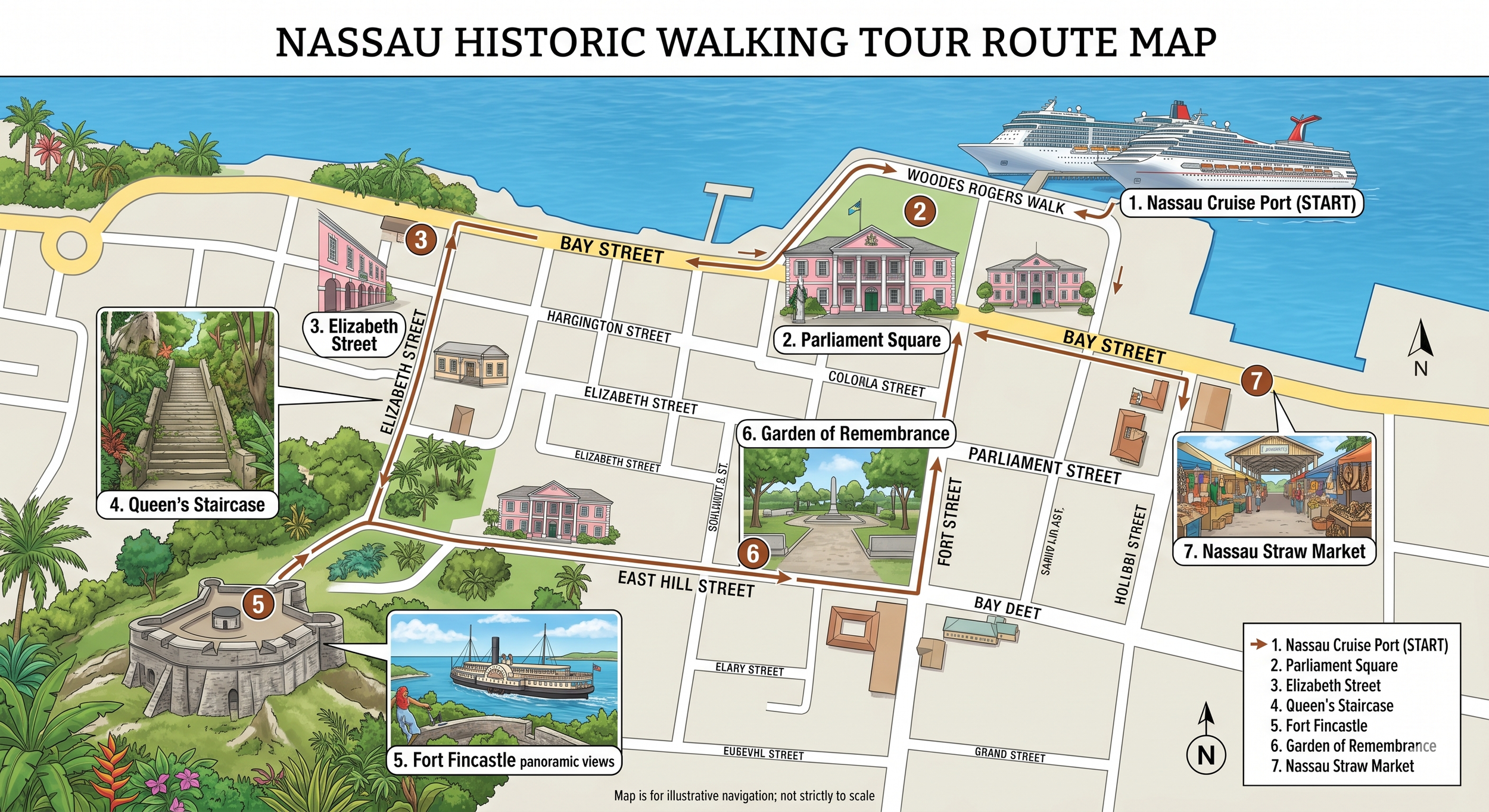 Nassau Bahamas Without an Excursion: My Walking Tour From the Cruise Port
