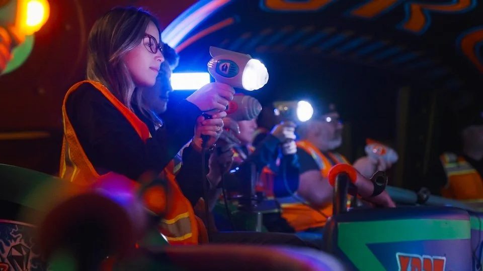 New blasters on Buzz lightyear space ranger spin at disney world