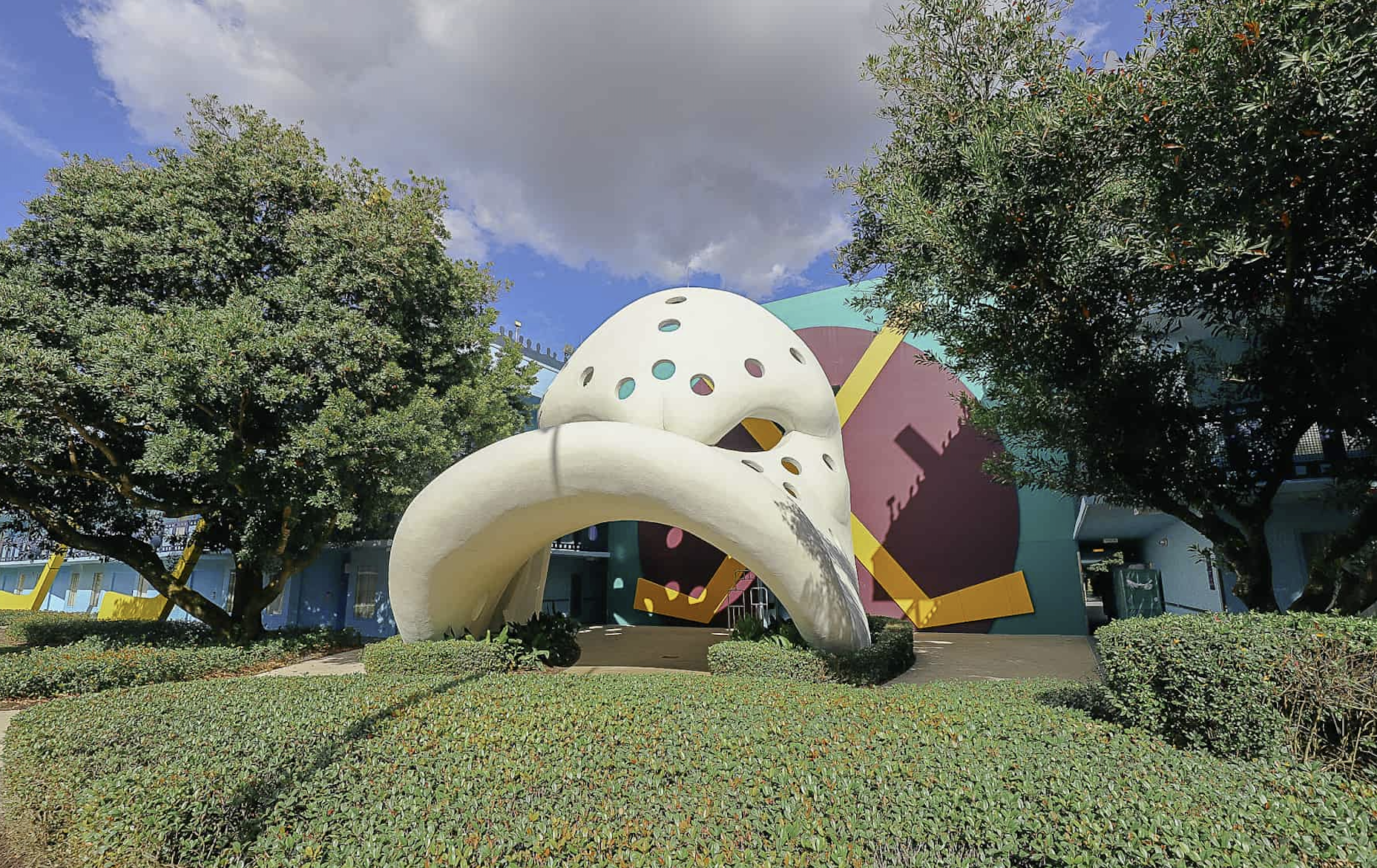 Hockey mask from the movie The Mighty Ducks at Disney's All Star Movies Resort