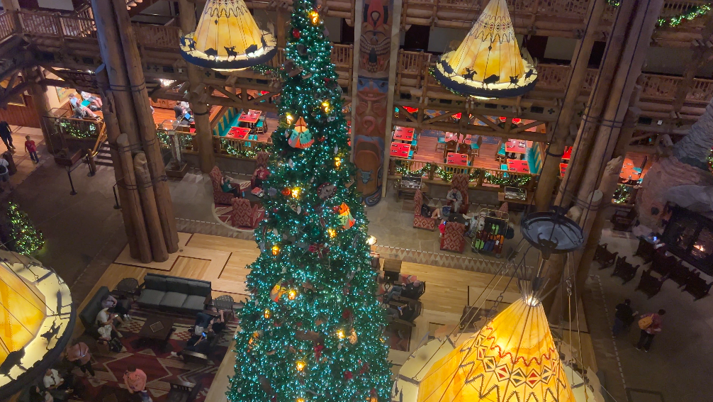 disney's wilderness lodge at christmas