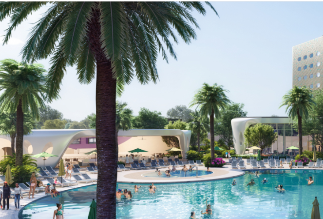 terra luna pool at universal orlando