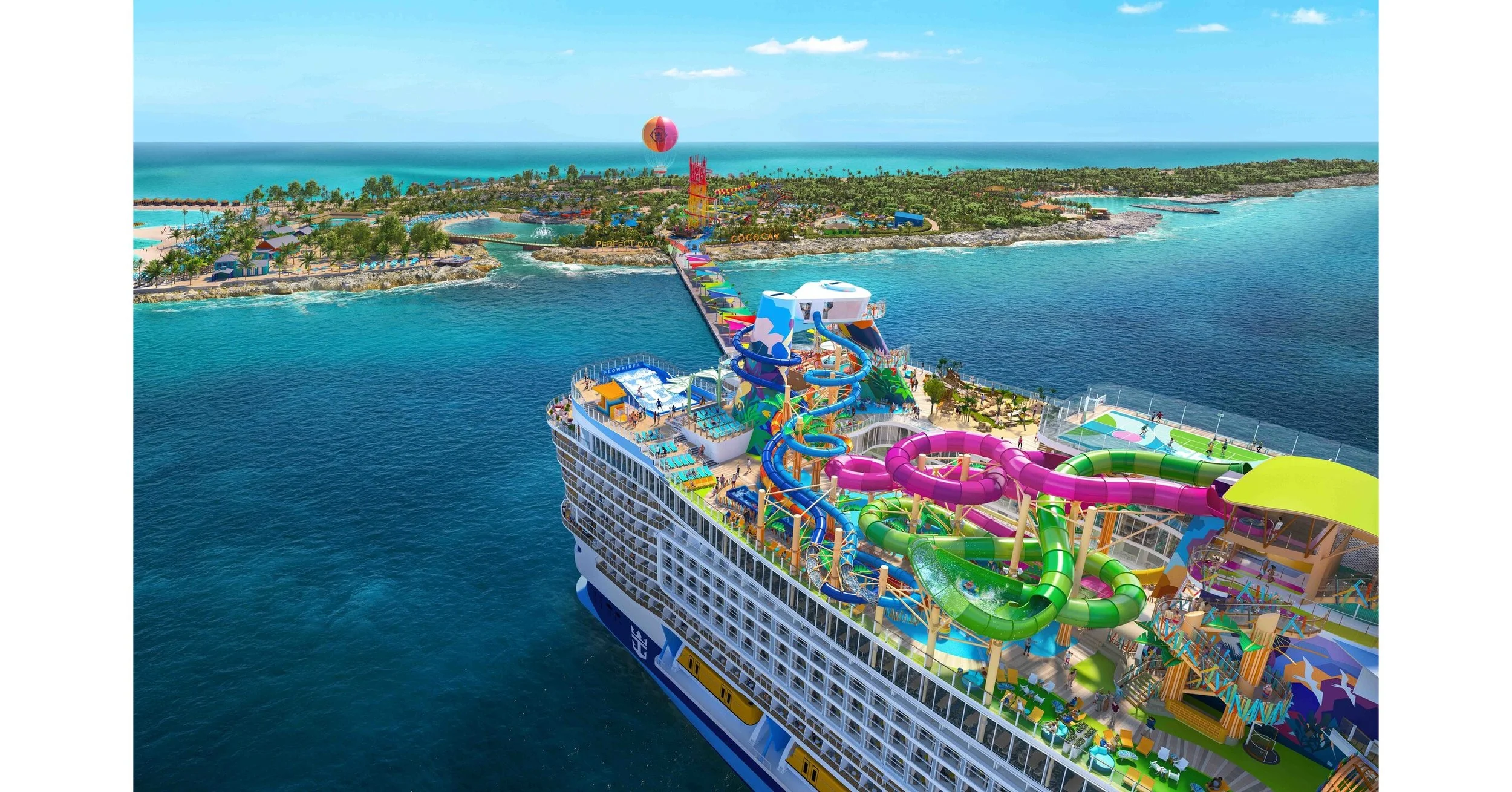 Star of the Seas docked at Perfect Day at CocoCay
