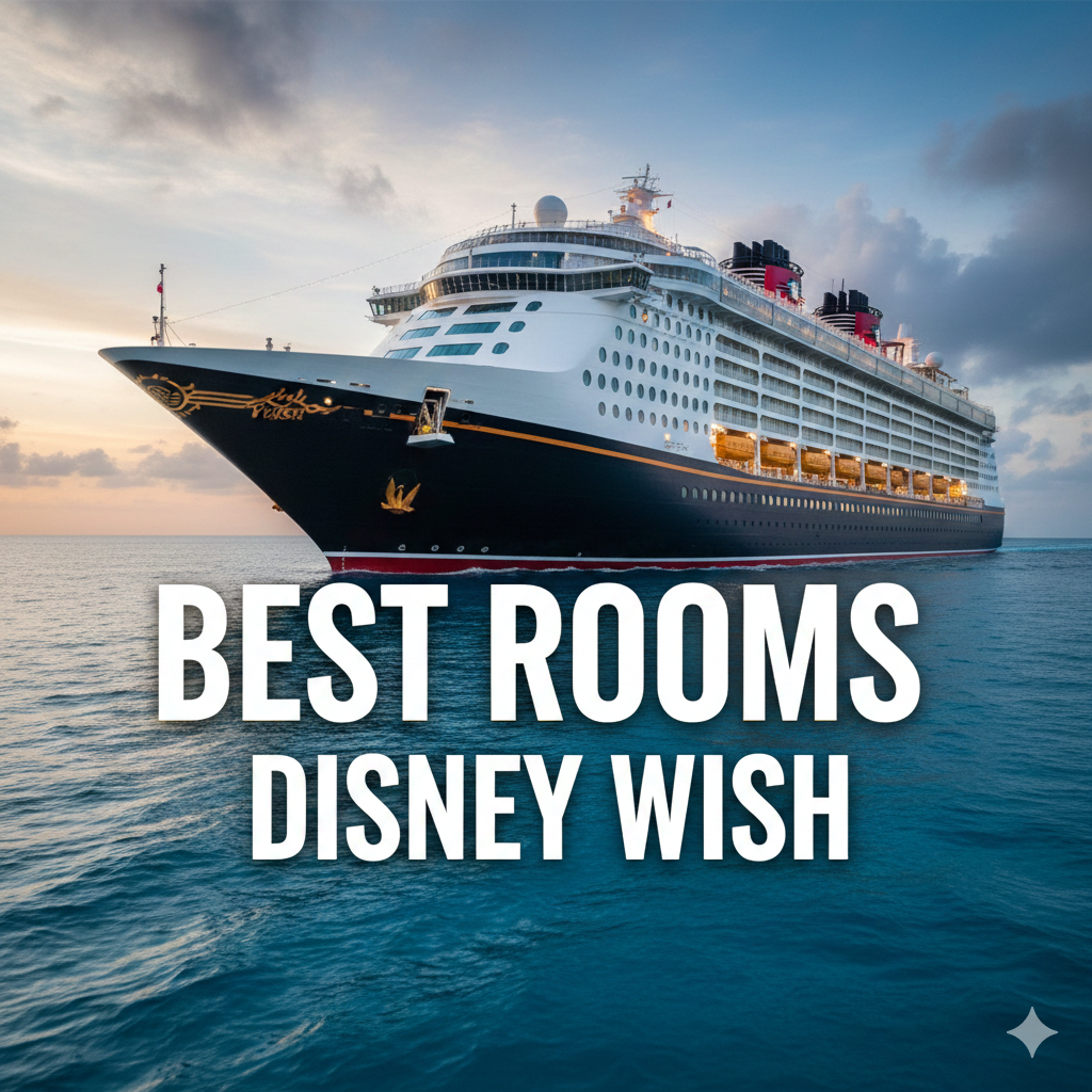 Disney Wish with overlay text "Best Rooms Disney Wish"
