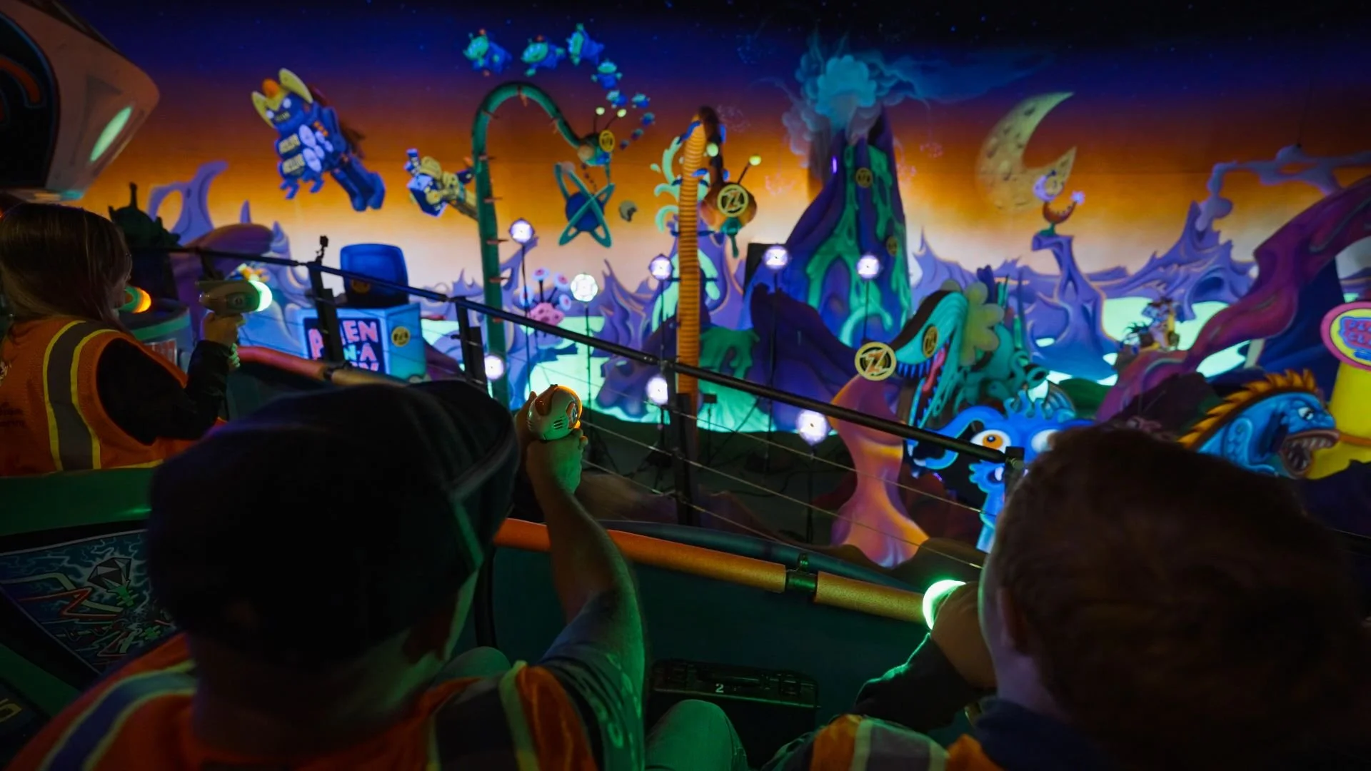 New Blaster controls at the reimagined Buzz Light Year Space Ranger Spin ride at Walt Disney World
