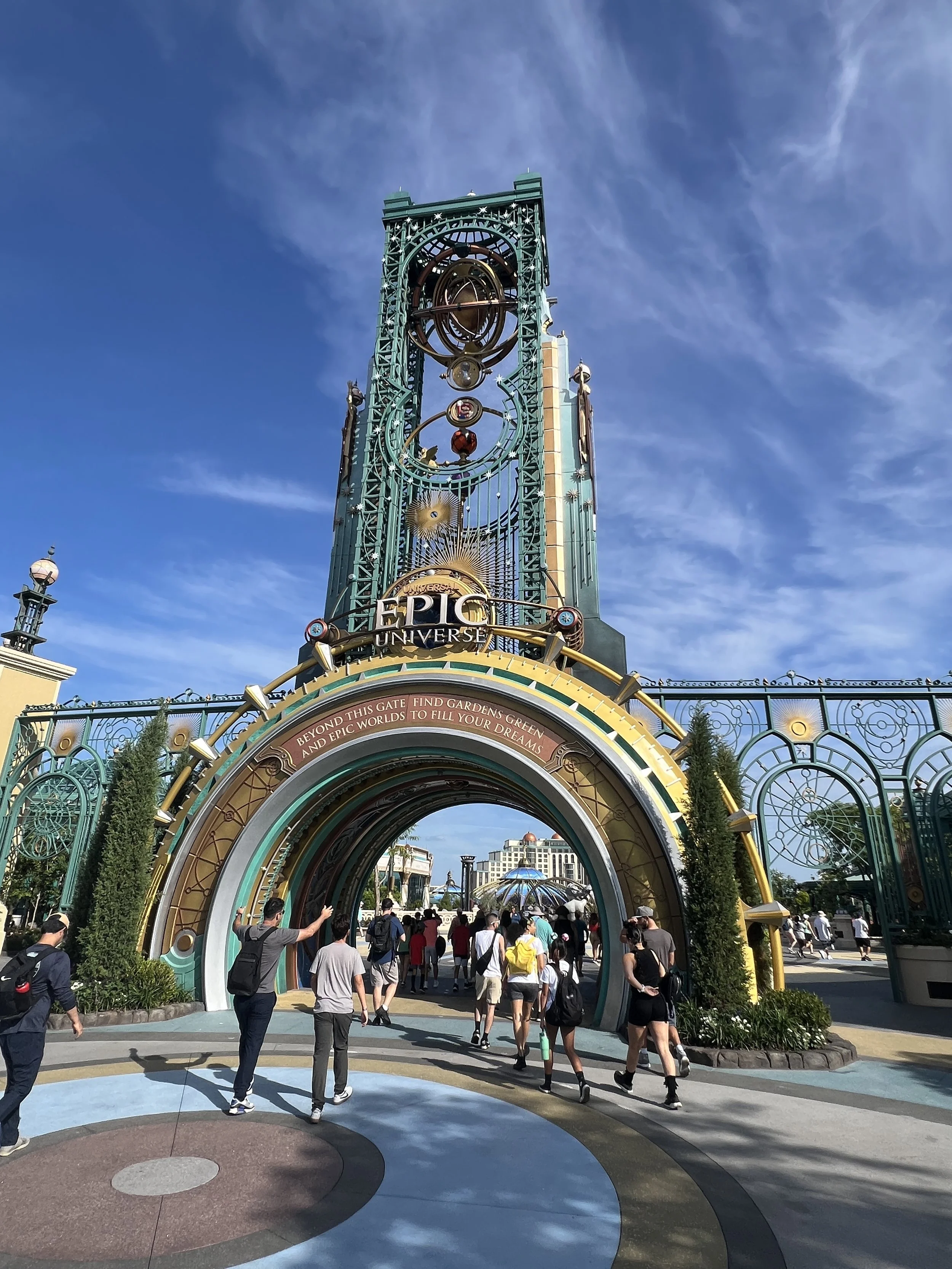 Entrance of Epic Universe Theme Park