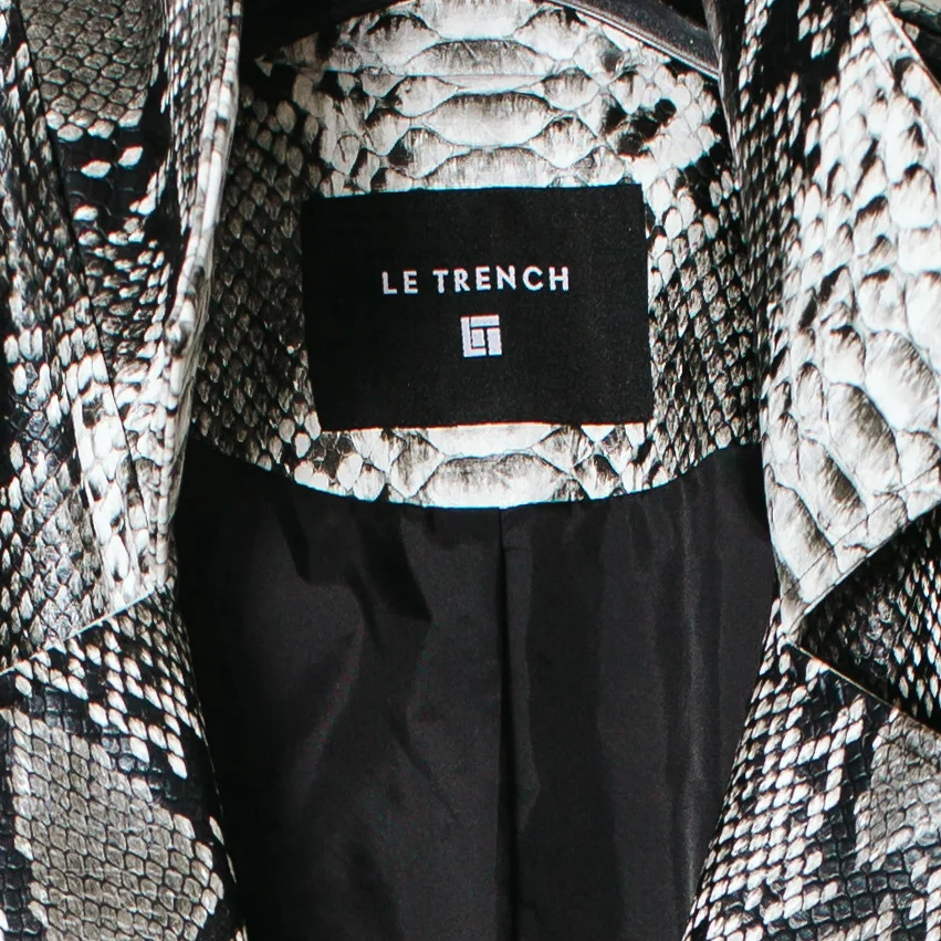 Women's trench coat line by Dianne Vavra, Dior Beauty Logo, label, and hangtag design Website design www.le-trench.com