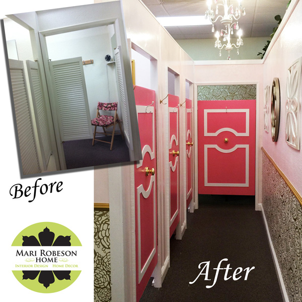 Rosa S Boutique S Colorful Dressing Room Make Over About