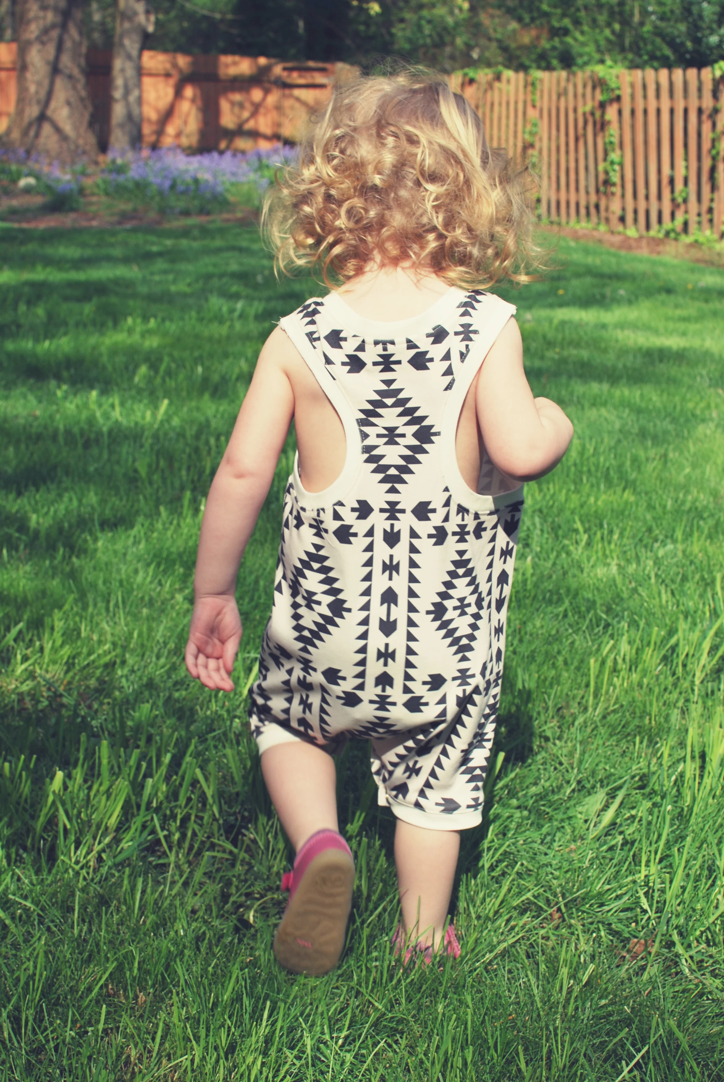 the romper // native print