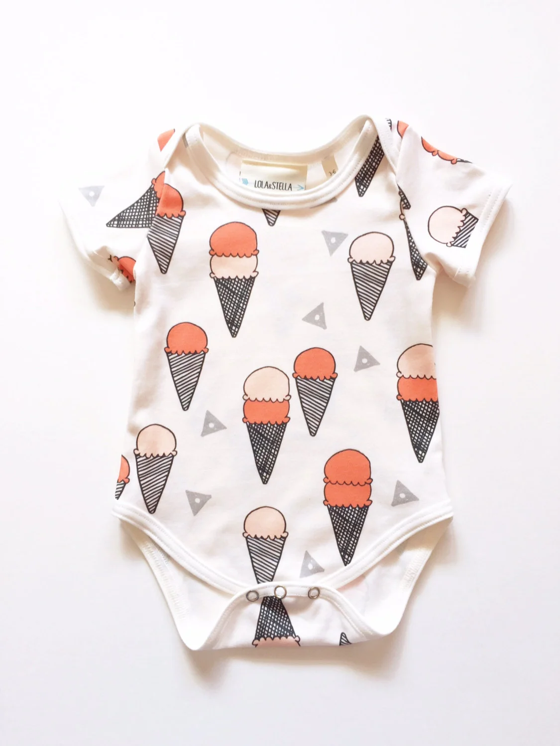 cream baby bodysuit