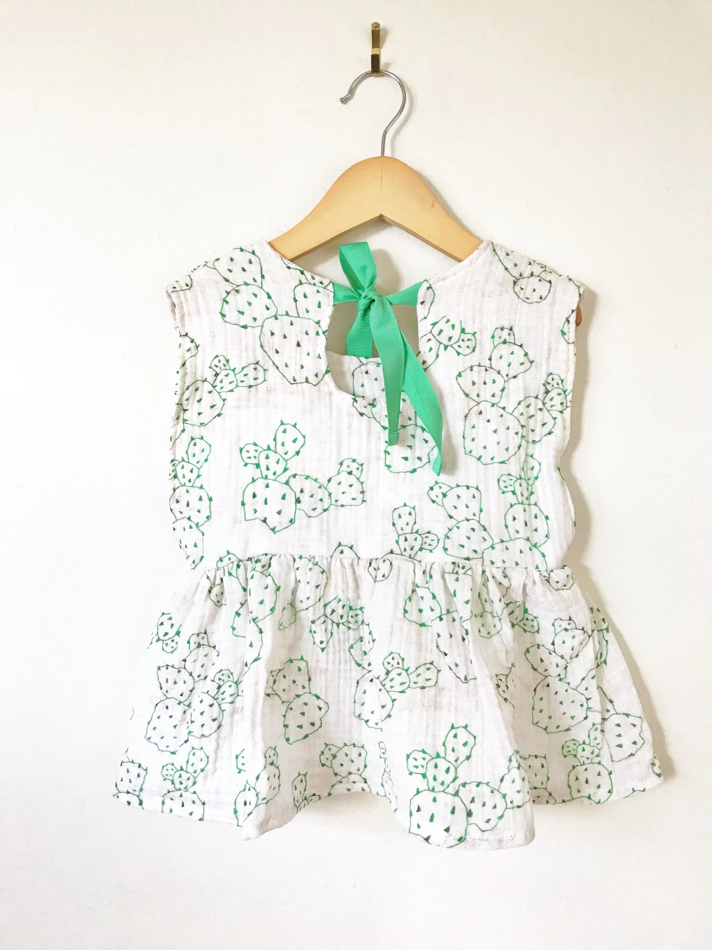 gauze tie back shirt