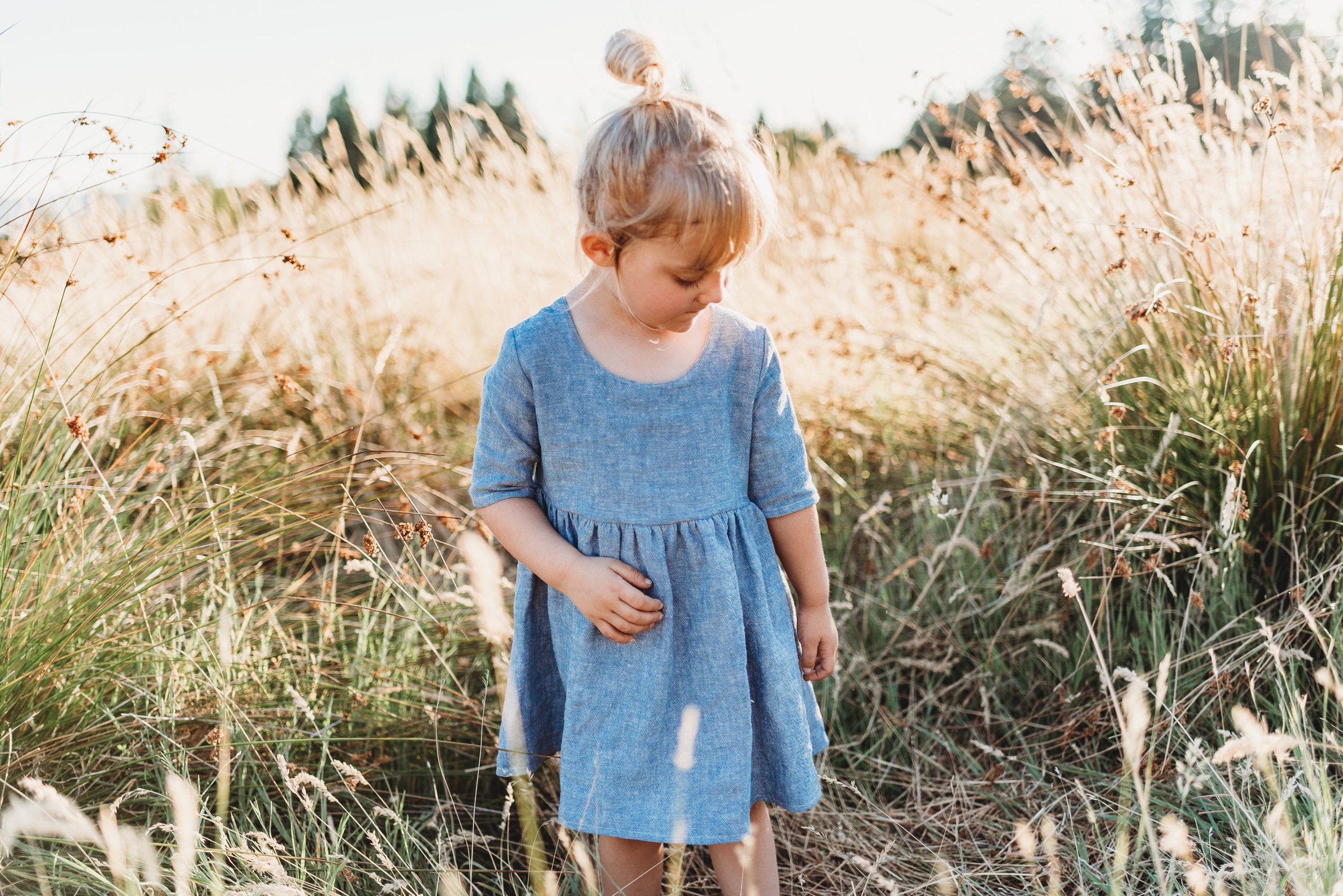 girls linen dress
