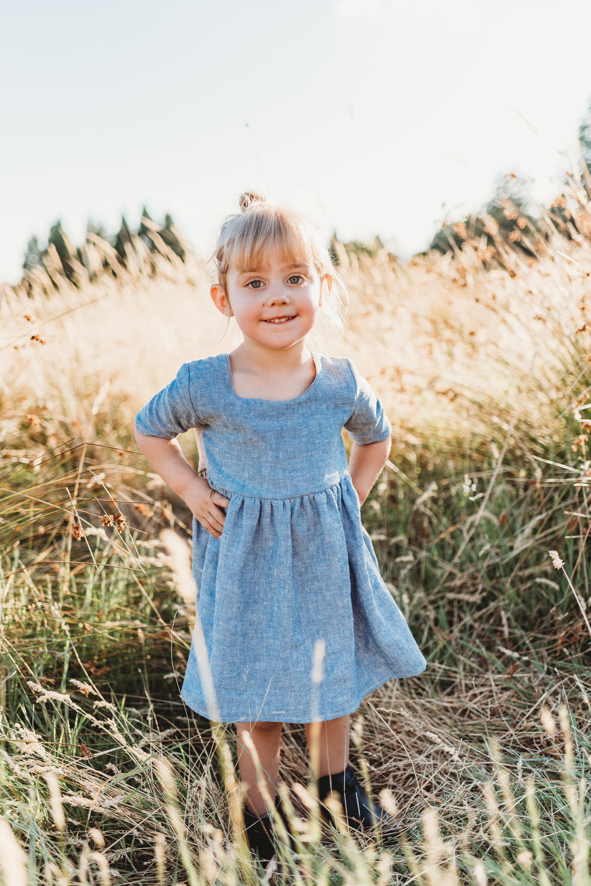 girls linen dress