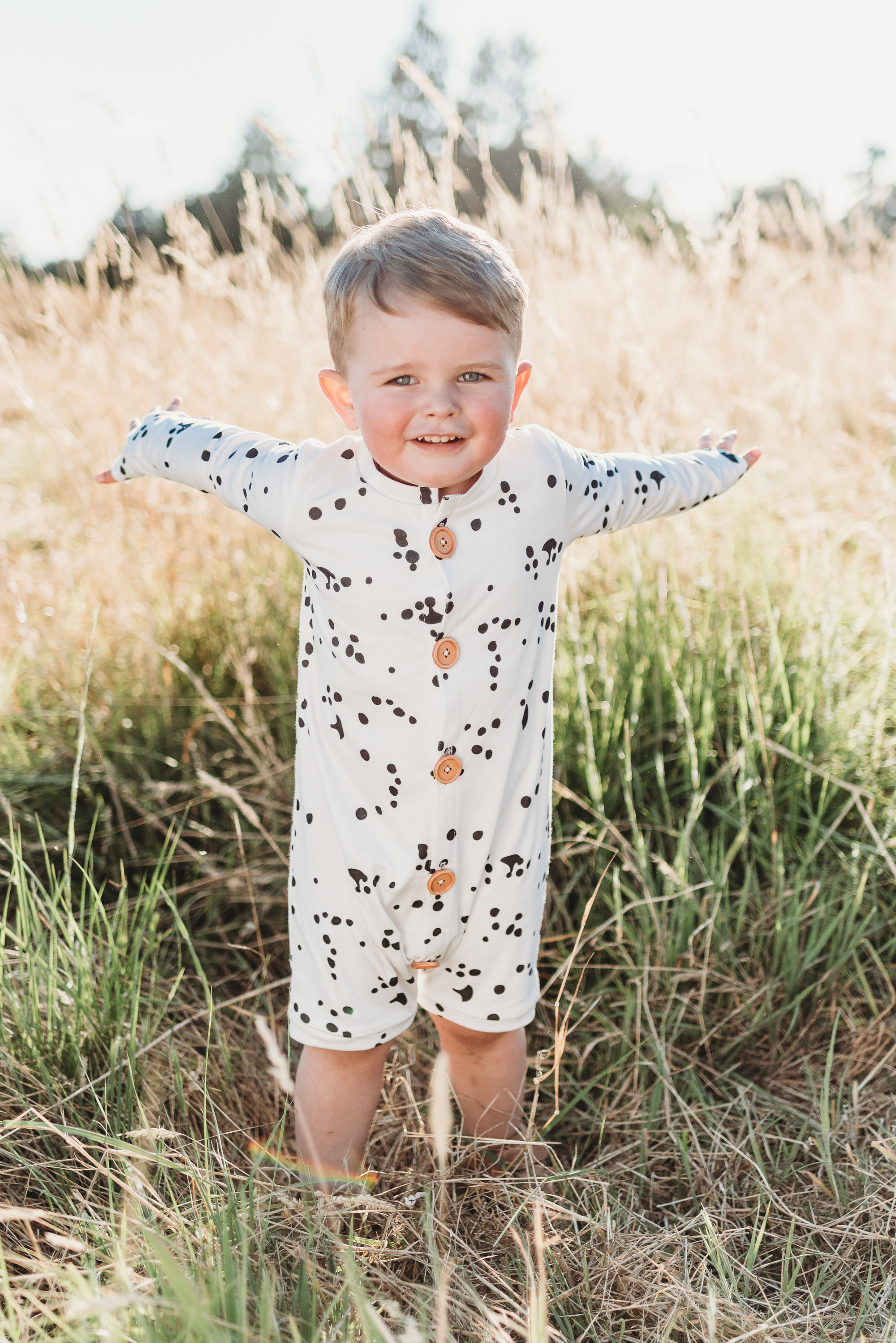 button front romper