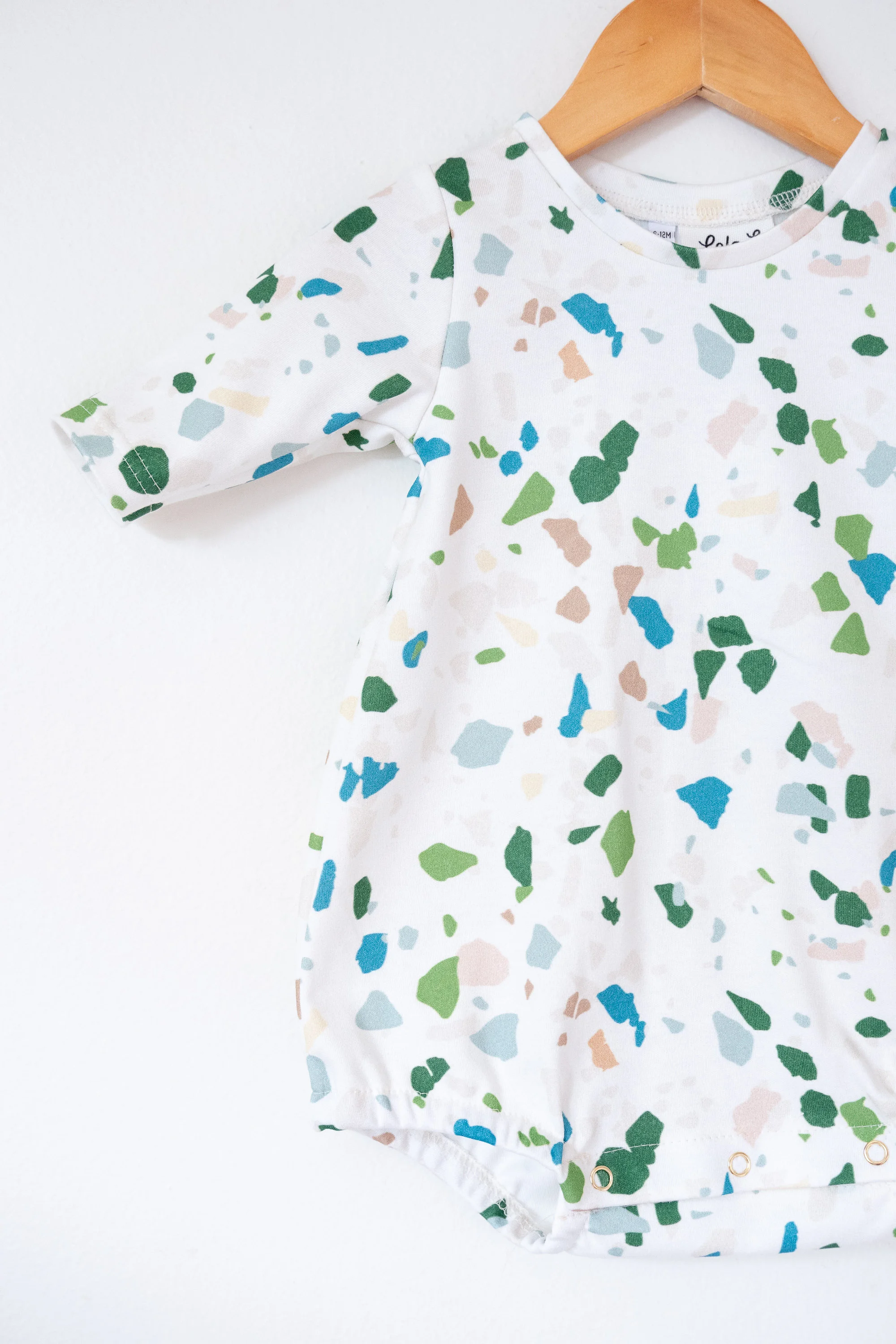 terrazzo baby romper