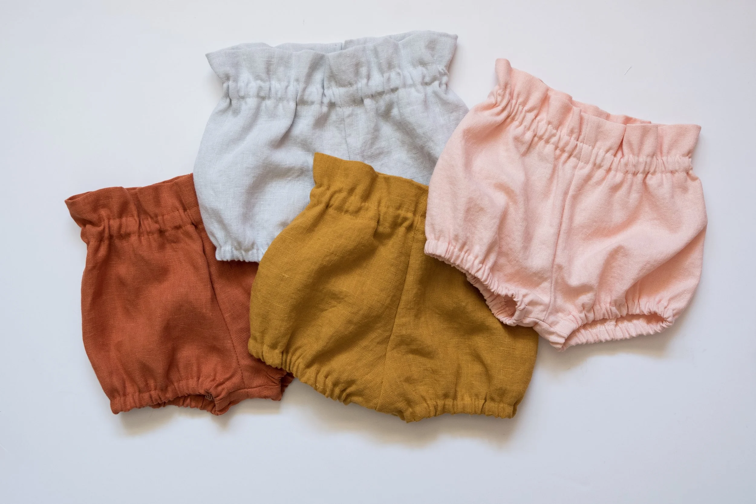 girls ruffle top bloomers in multiple colors