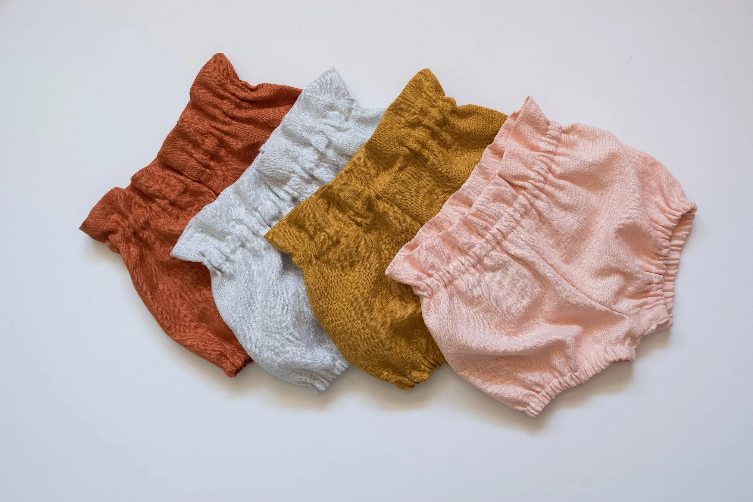 girls ruffle top bloomers in multiple colors