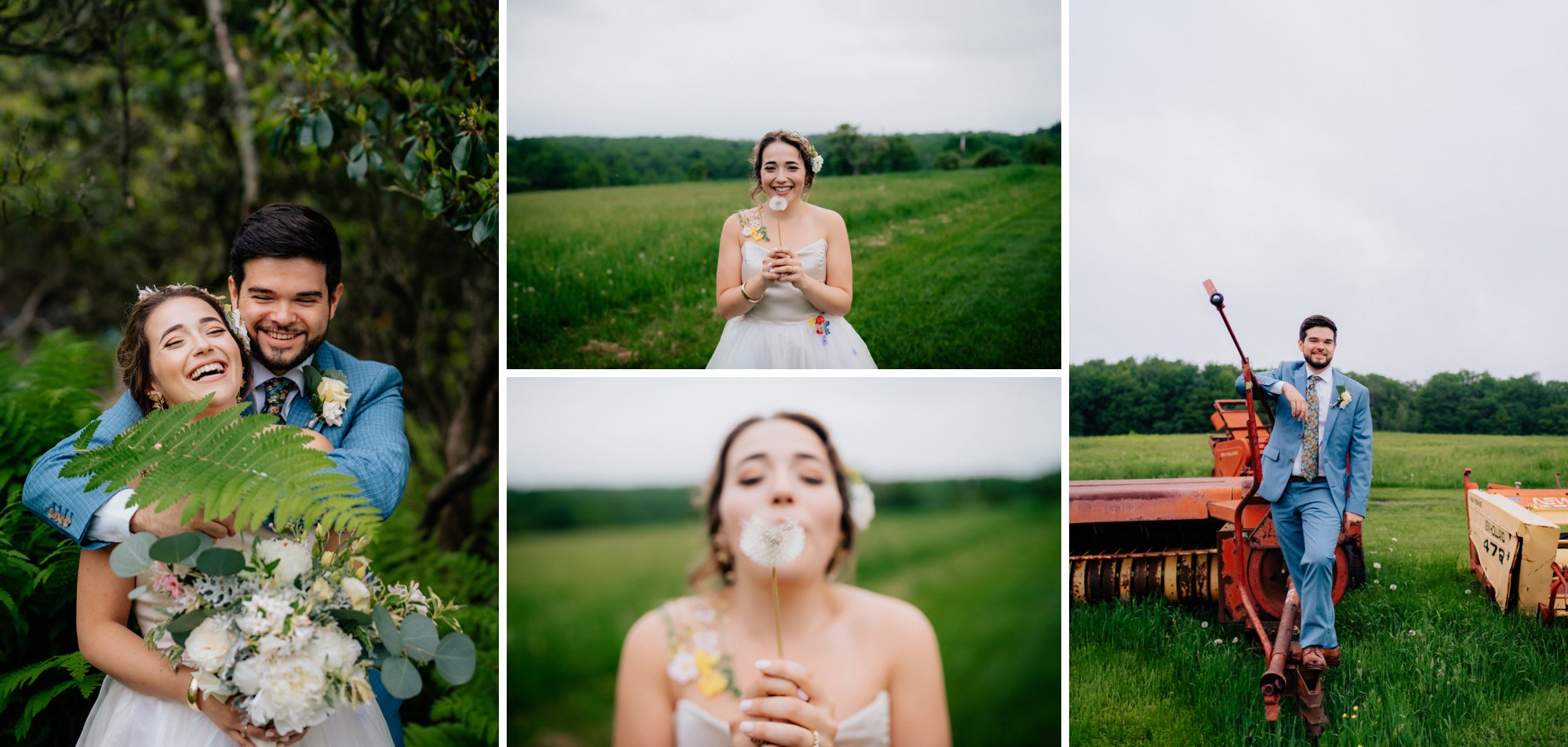 Fiddle Lake Farm Philadelphia Pennsylvania Misty Rustic Wedding with Lush Florals