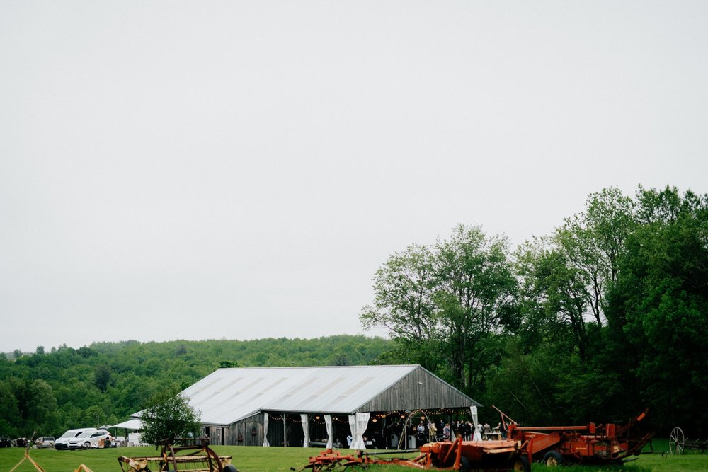 Fiddle Lake Farm Philadelphia Pennsylvania Misty Rustic Wedding with Lush Florals Reception site