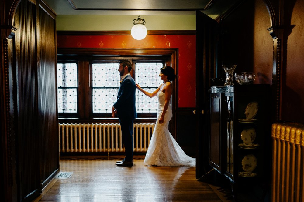 Lush Rainy Wedding at Knowlton Mansion in Philadelphia PA Moody Shadows and Umbrella Portraits