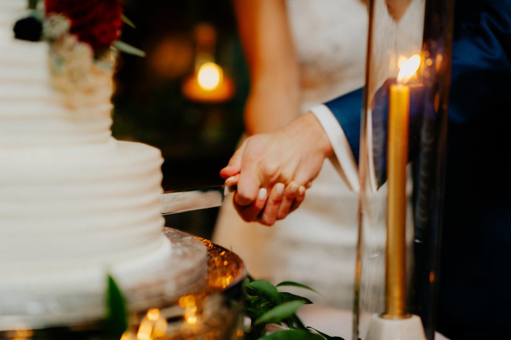 Lush Rainy Wedding at Knowlton Mansion in Philadelphia PA Moody Shadows and Umbrella Portraits